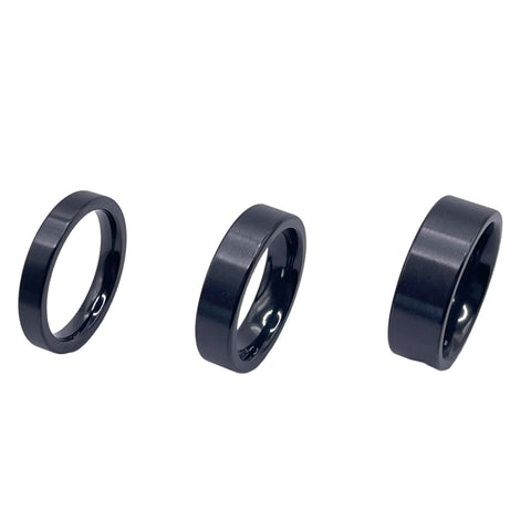 Customizable Black Zirconium ring core