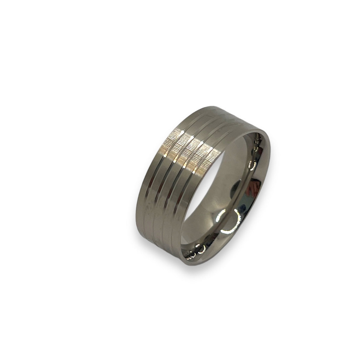 Titanium flat comfort ring core 8mm and 10 mm – Ringsupplies.com