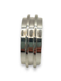Edgeless 3 inlay .925 Sterling Silver inlay ring cores
