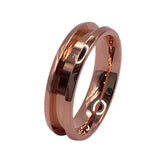Tellurium copper inlay channel ring core