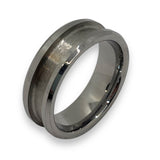 Tungsten ring cores 4mm inlay Channel