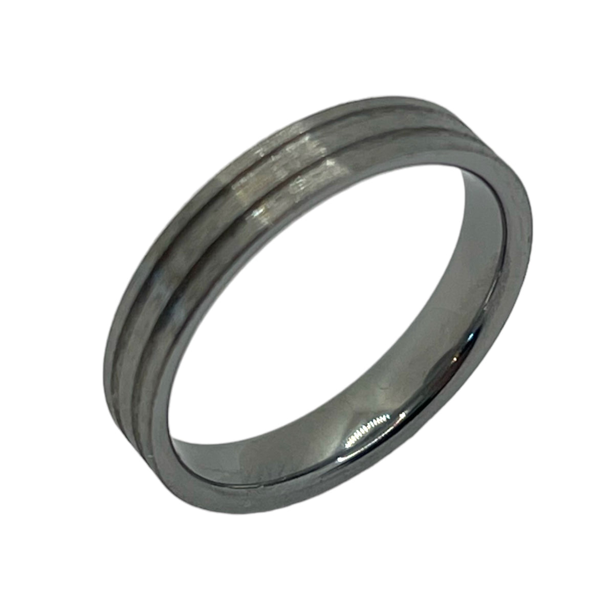 Tungsten Flat Comfort ring core 4mm, 6mm