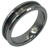 Tungsten inlay 2mm, 3mm channel ring cores