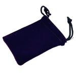 Velvet ring pouch for rings - purple