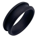 Black Ebony Wood Channel ring core