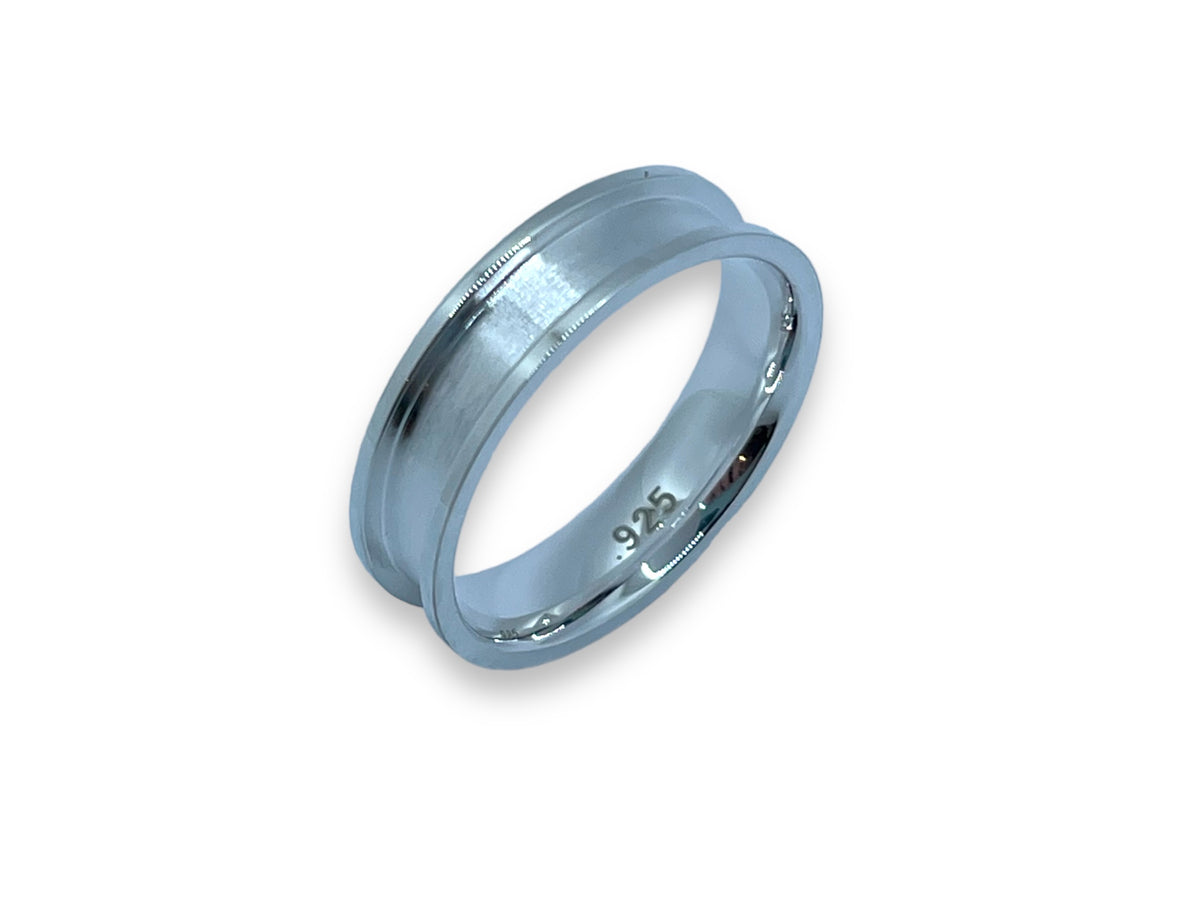 ssr254 ring blanks 925 sterling silver