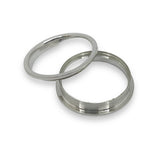 2 piece 6mm sterling silver ring core