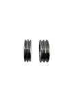 Tungsten double inlay channel ring core 6mm, 8mm total width options