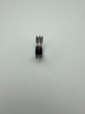 Tungsten double inlay channel ring core 6mm, 8mm total width options