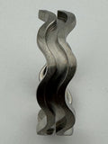 Clam shell titanium inlay ring