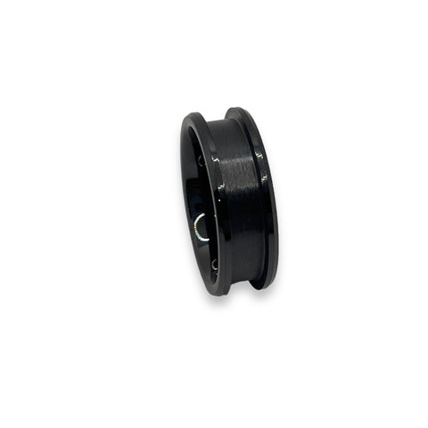 Black ceramic ring core 5mm channel - ringsupplies.com
