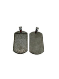 Dog tag inlay design pendant