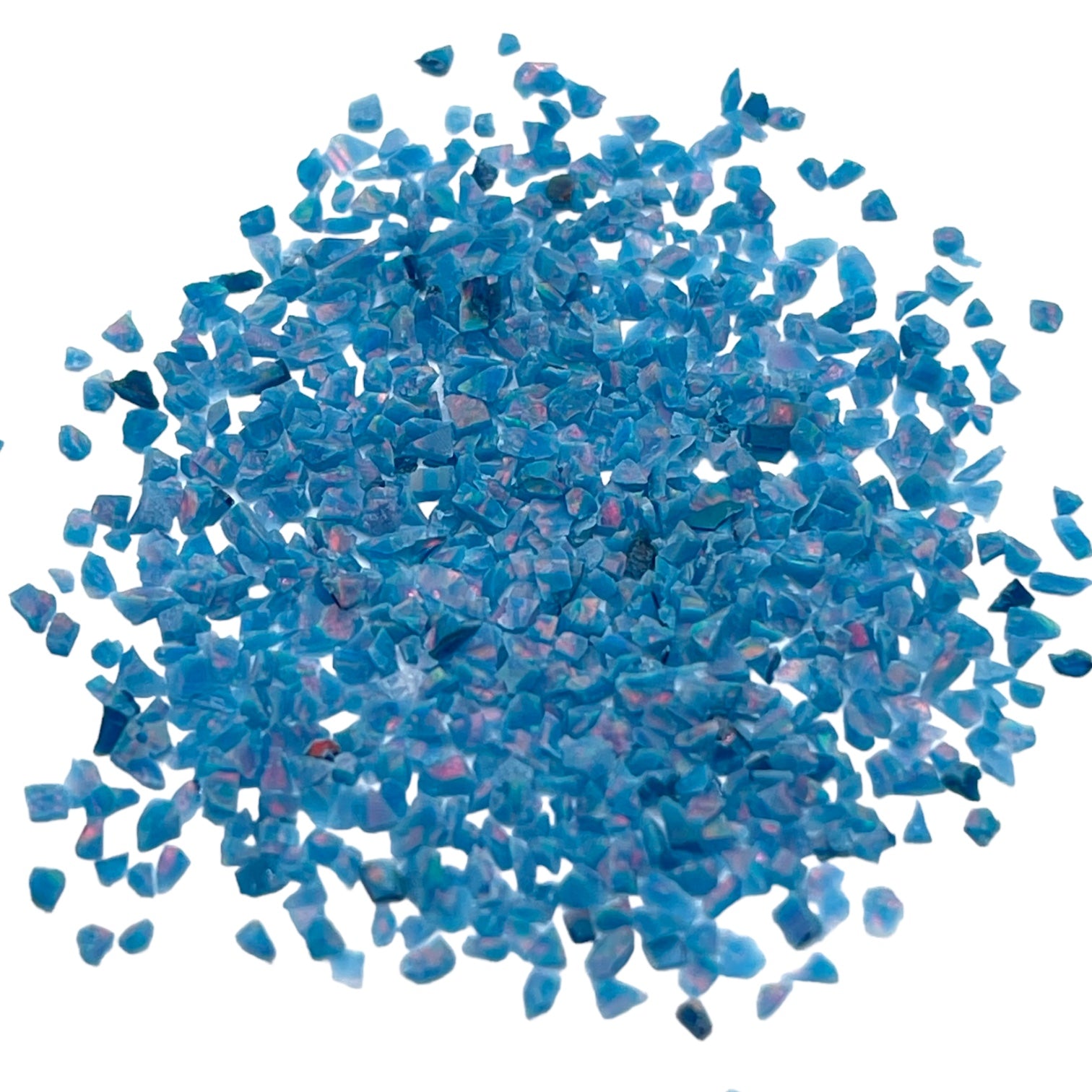 Turquoise Teal Crushed Opal