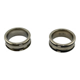 Stainless Steel ring core with 2 channels for inlay and stainless cables ZBL-6307U