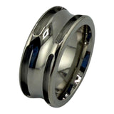 Stainless Steel ring core with 2 channels for inlay and stainless cables ZBL-6307U