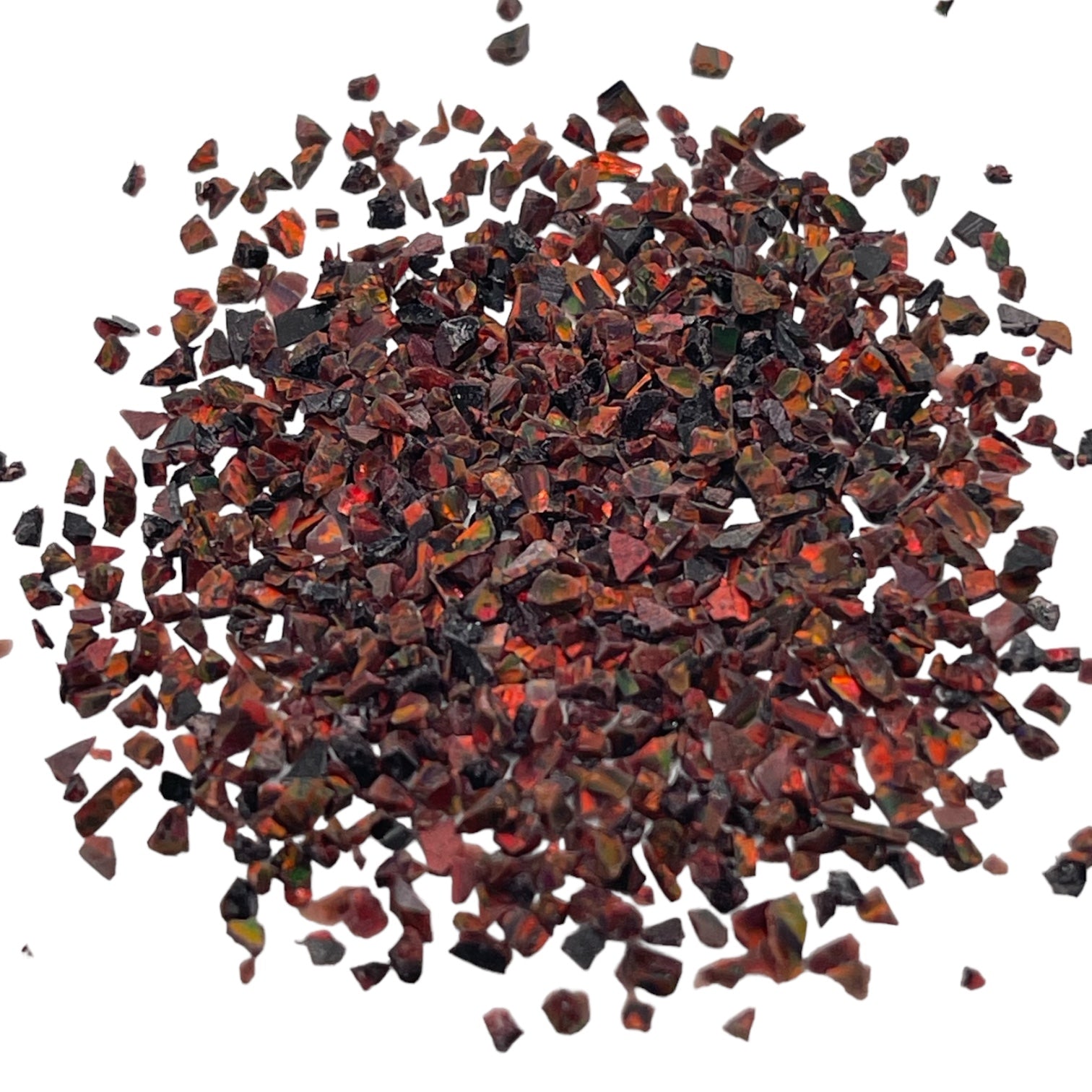 Rainbow Dark Crushed Opal