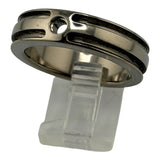 Titanium 2 channel semi set ring core ZBL-1503A
