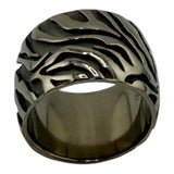 Titanium Finger print ring core R3003-3008-3010A
