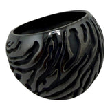 Black Titanium fingerprint ring core R3001B-00000