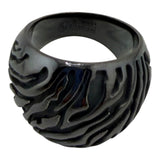 Black Titanium fingerprint ring core R3001B-00000