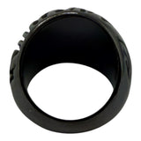 Black Titanium fingerprint ring core R3001B-00000