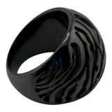 Black Titanium fingerprint ring core R3001B-00000
