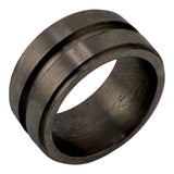 Black Titanium Grey Finish Unfinished ring cores ZBL-3668B