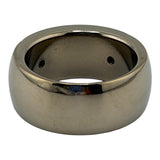 Titanium ring 2 small channel ring core with 2 semi set holes ZBL-3509A