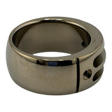 Titanium ring 2 small channel ring core with 2 semi set holes ZBL-3509A