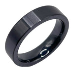 Black Titanium Customizable ring cores/ blanks