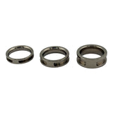 Titanium horse hair inlay channel ring core