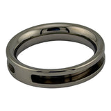Titanium horse hair inlay channel ring core