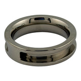 Titanium horse hair inlay channel ring core