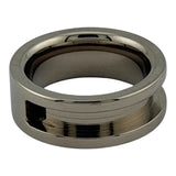Titanium horse hair inlay channel ring core