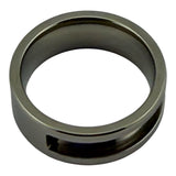Stainless steel ring core for engraving in channel