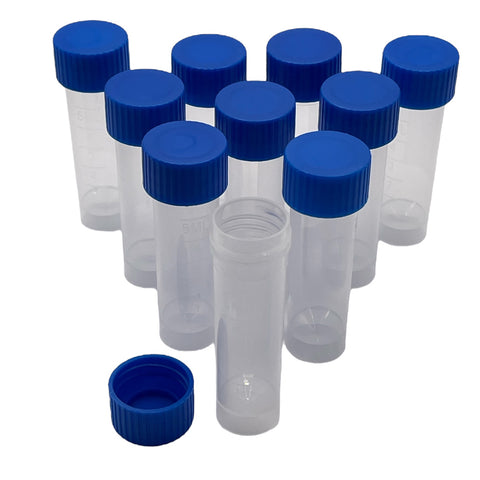 Clear plastic packaging tube / vials