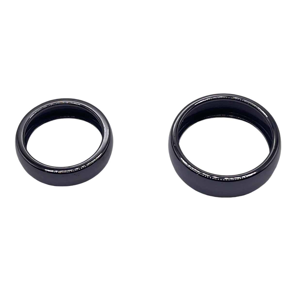Black ceramic inside inlay channel ring core – Ringsupplies.com