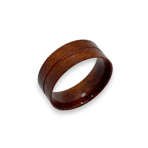 Rosewood Wood Flat ring core - ringsupplies.com