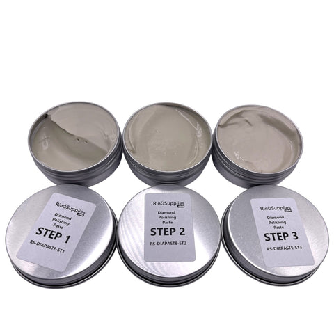 Diamond polishing paste for Titanium, Tungsten Cobalt, Stainless, Tantalum, Ceramic rings,