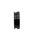 Black ceramic Offset inlay groove ring core - ringsupplies.com