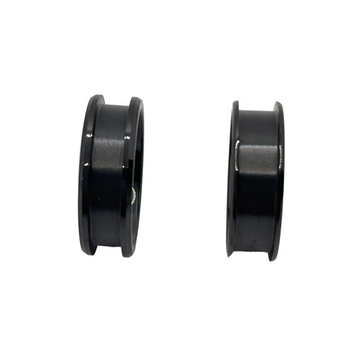 Black ceramic ring cores 5mm, 6mm channel - ringsupplies.com