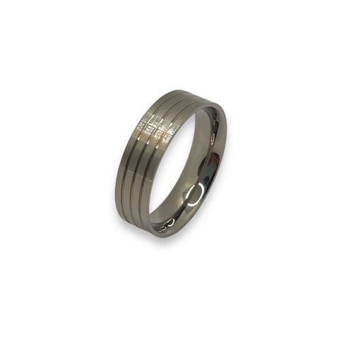 Titanium Flat comfort ring core 6 mm