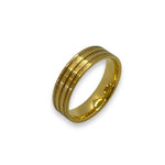 Gold plated tungsten Flat Comfort ring core 6 mm