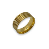 Gold plated tungsten Flat Comfort ring core 8 mm