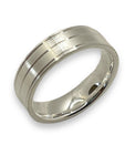 Flat comfort Silver ring cores .925 sterling silver 6 mm