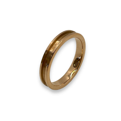 Rose gold plated Tungsten ring core 2 mm