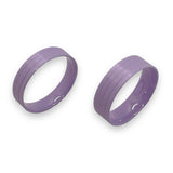 Purple ceramic flat ring core in 6mm, 8 mm total width