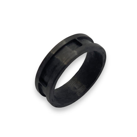 Carbon fiber rectangle inlay pattern ring core