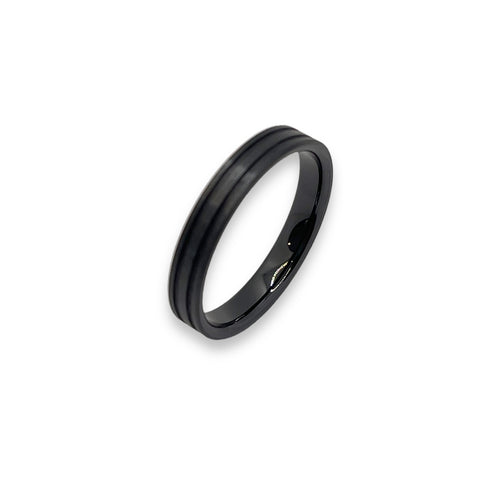 Flat Black Ceramic Comfort ring core 4 mm