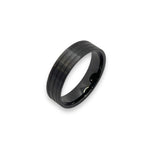 Flat Black Ceramic Comfort ring core 6 mm